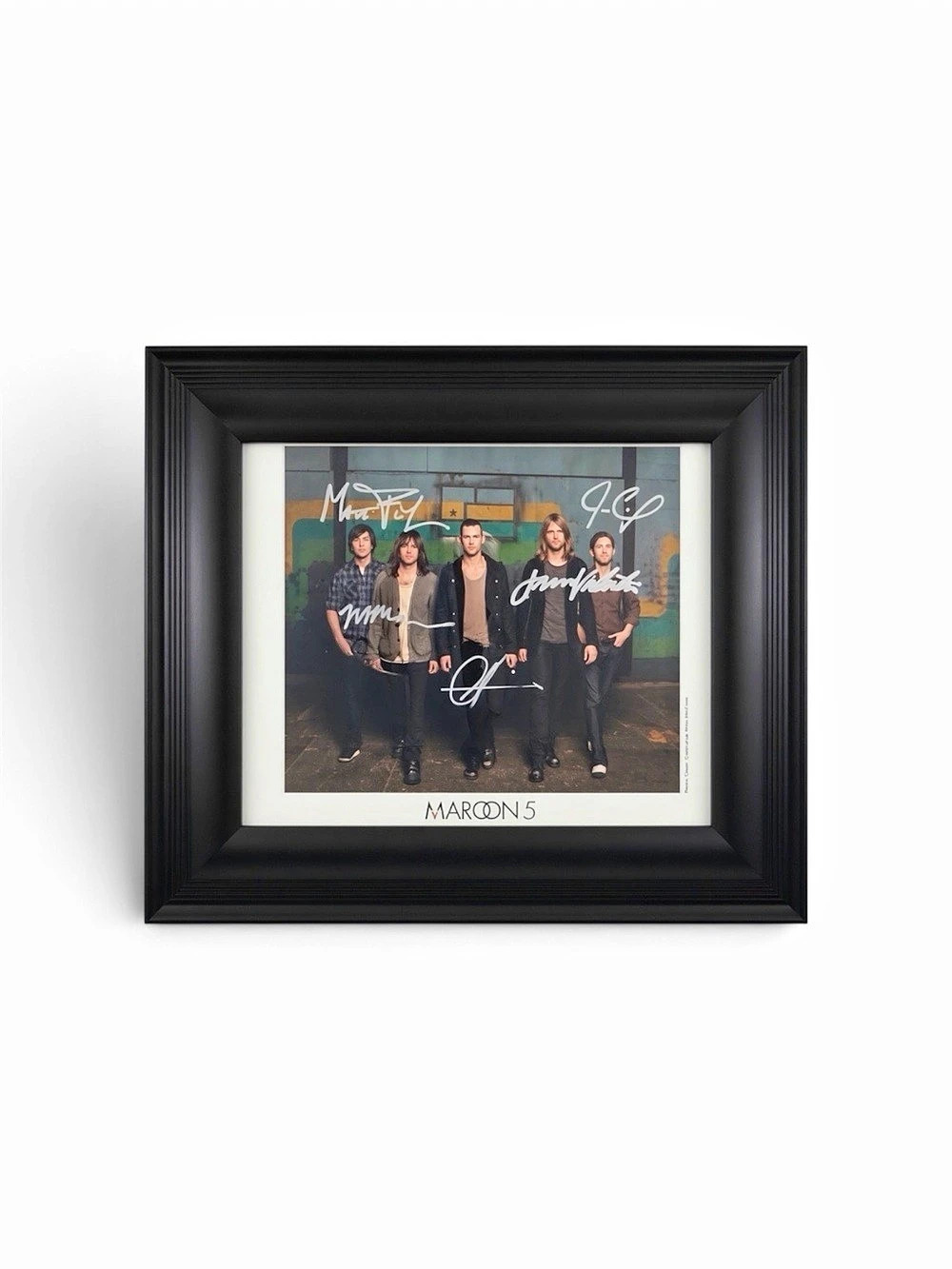 Maroon 5 Pop Punk Dance Alt Rock Framed Signed Full Band Autograph Photograph